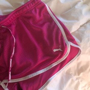 pink PUMA gym shorts y2k fashion